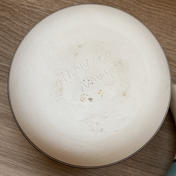 Two Navajo display bowl vase R jones M Kanuho - Picture 5 of 16